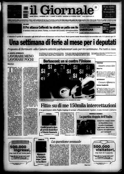 Il giornale : quotidiano del mattino